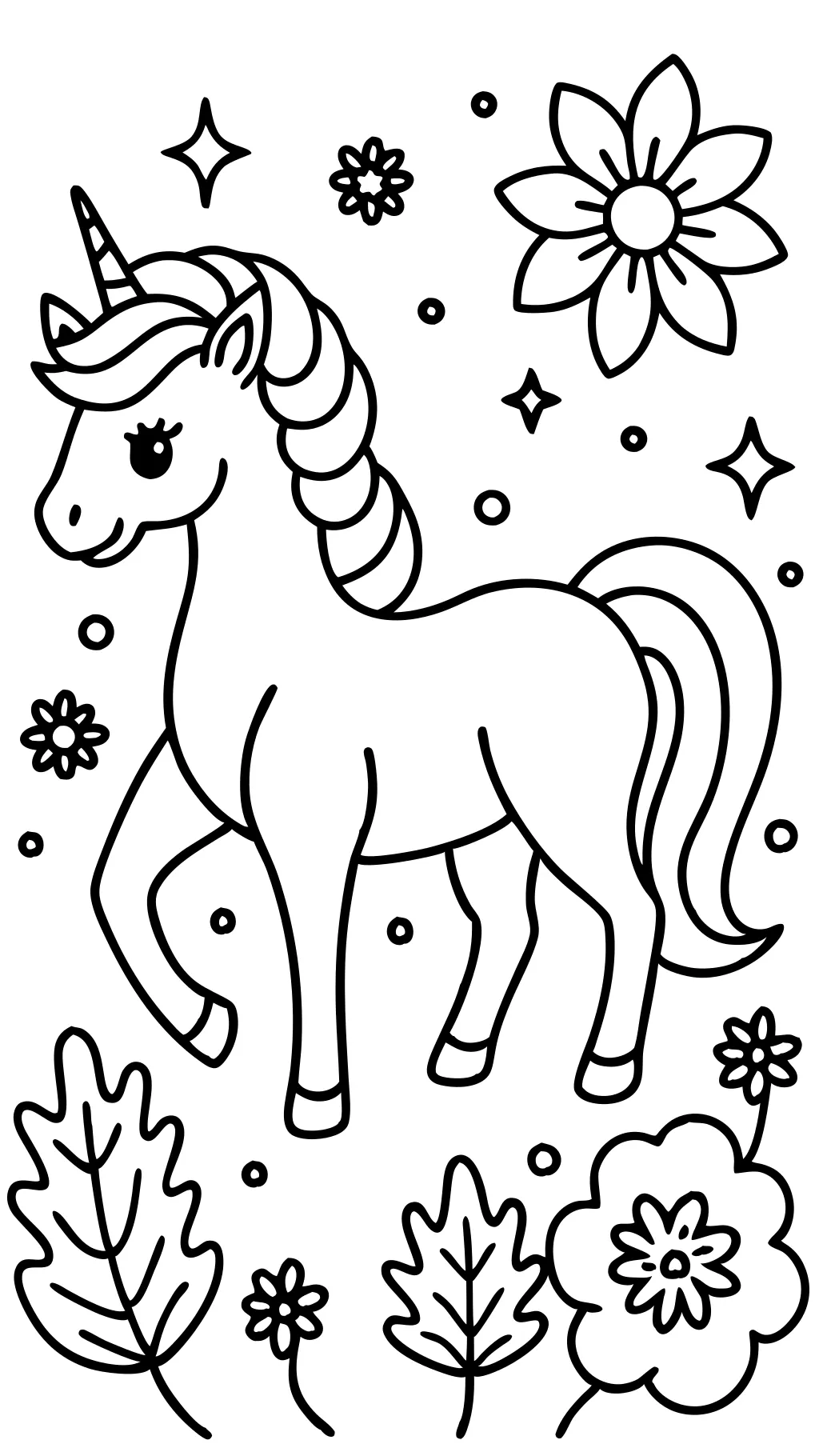 coloriages de licorne gratuits